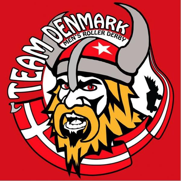 Team Denmark Men's Roller Derby logo
